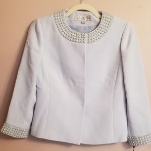Tahari by Authur S. Levin powder blue suit
